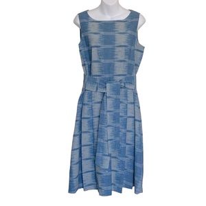 L.L.Bean Signature Cotton Belted Casual Dress Sz 12